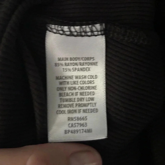 BP | stretch | ribbed | black | bodysuit | M - Picture 6 of 12